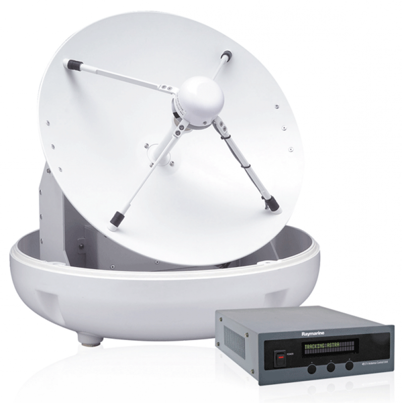 Raymarine E70462 45STV Satelliten-TV-Antenne – Selbstausrichtende Marine Sat-Antenne 45 cm