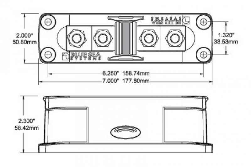 BlueSea BS 5502100 T-Sicherungshalter Ignition Protected