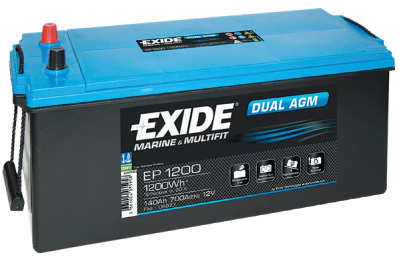 Philippi EXIDE AGM Batterie EP 1200