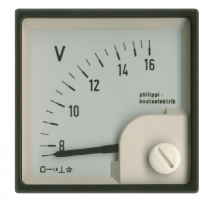Philippi Quadratisches Messinstrument SQS 48 16-32V Voltmeter