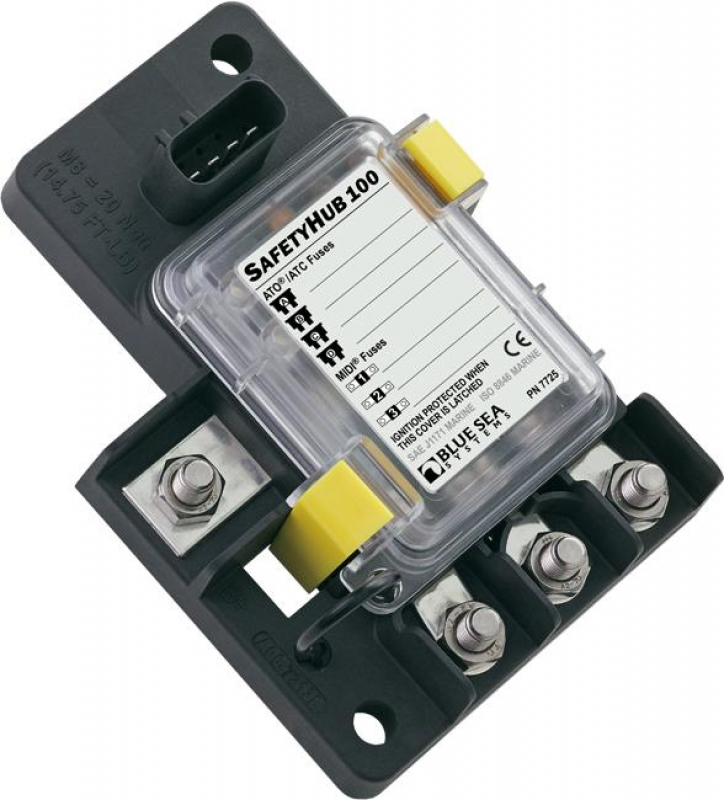 BlueSea Hauptabsicherungsverteiler SafetyHub 100 BlueSea Hauptabsicherungsverteiler SafetyHub 100