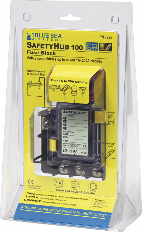 BlueSea Hauptabsicherungsverteiler SafetyHub 100 BlueSea Hauptabsicherungsverteiler SafetyHub 100