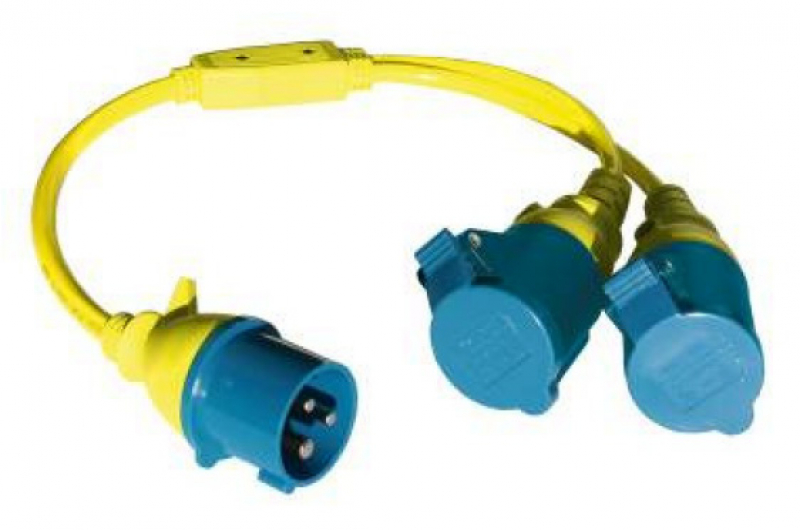 Victron Splitter Kabel 16A/250V-CEE Stecker auf 2xCEE Dose