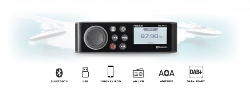 Fusion Radio/Lautsprecher Bundle MS-RA70KT - Radio RA70 + EL-F651W Fusion Radio/Lautsprecher Bundle MS-RA70KT - Radio RA70 + EL-F651W