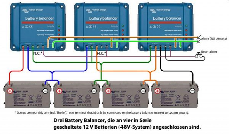 Balancer fuer 24V 36V und 48V Batterie Reihenschaltungen