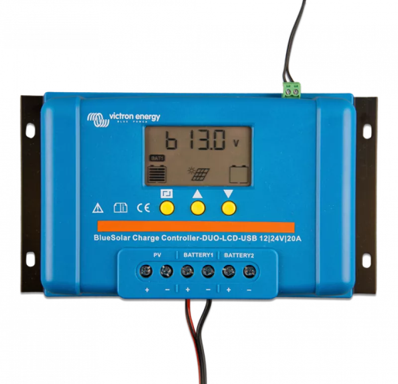 Victron Solar Laderegler BlueSolar PWM DUO-LCD&USB 12/24V-20A Victron Solar Laderegler BlueSolar PWM DUO-LCD&USB 12/24V-20A