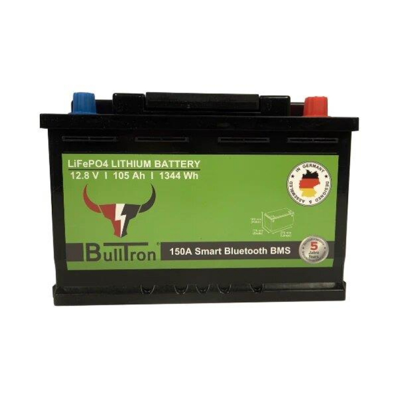 BullTron Lithium Batterie 12,8V 105Ah Smart BMS Polar BullTron Lithium Batterie 12,8V 105Ah Smart BMS Polar