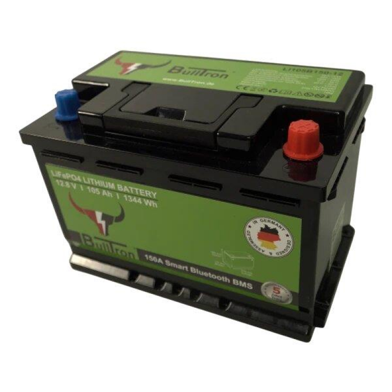 BullTron Lithium Batterie 12,8V 105Ah Smart BMS Polar BullTron Lithium Batterie 12,8V 105Ah Smart BMS Polar