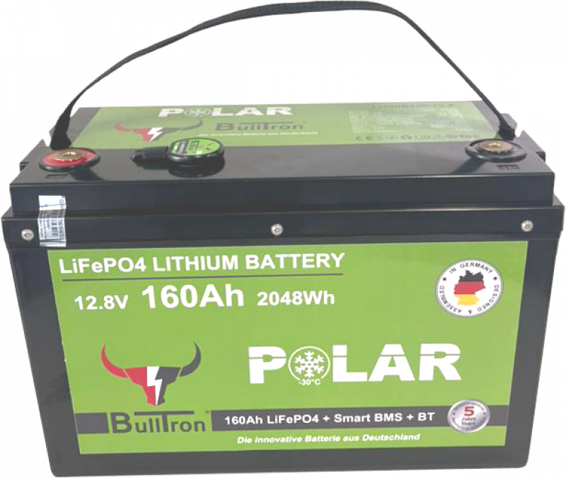 BullTron Lithium Batterie 12,8V 160Ah Smart BMS Polar