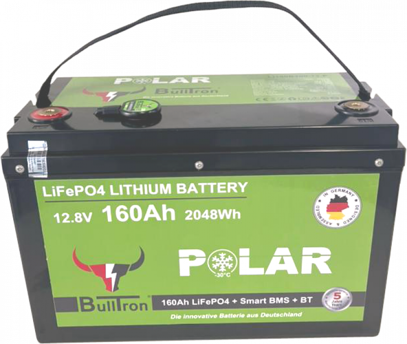BullTron Lithium Batterie 12,8V 160Ah Smart BMS Polar BullTron Lithium Batterie 12,8V 160Ah Smart BMS Polar