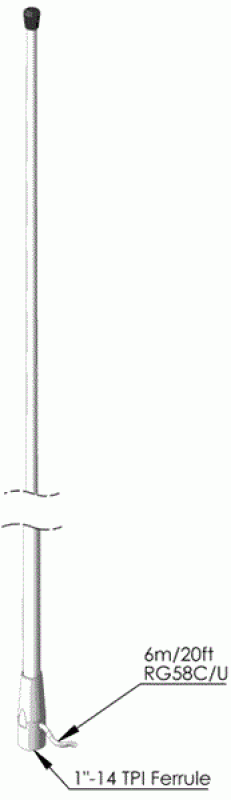 AC-Marine CELmar3-1 - UKW-Antenne 2,7m