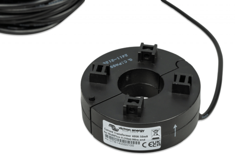 Victron Stromwandler 400A:50mA für MultiPlus-II – 10 m Kabel mit Drahtenden