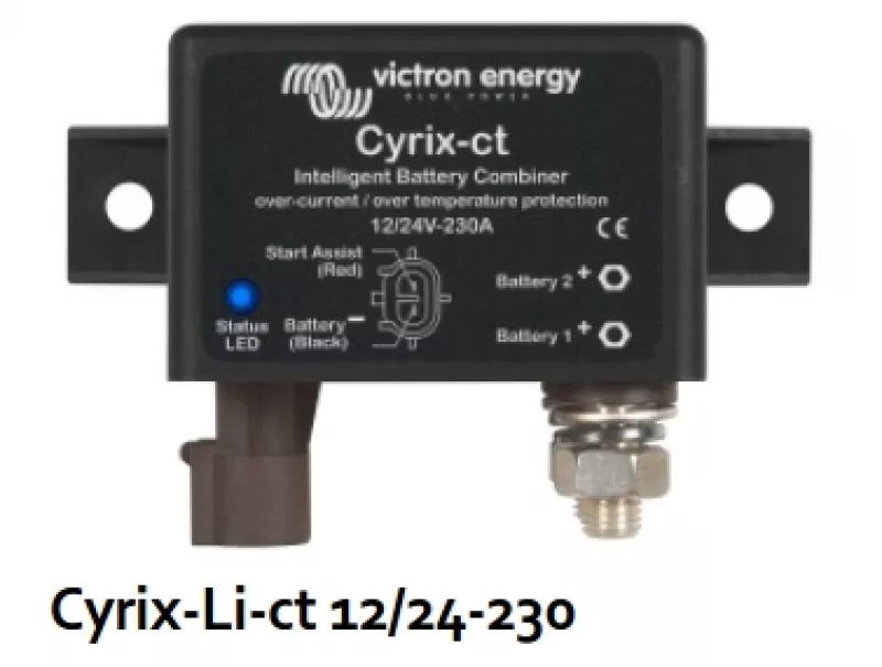 Victron Cyrix-Li-ct 12/24V-230A intelligent Li-ion battery combiner Victron Cyrix-Li-ct 12/24V-230A intelligent Li-ion battery combiner