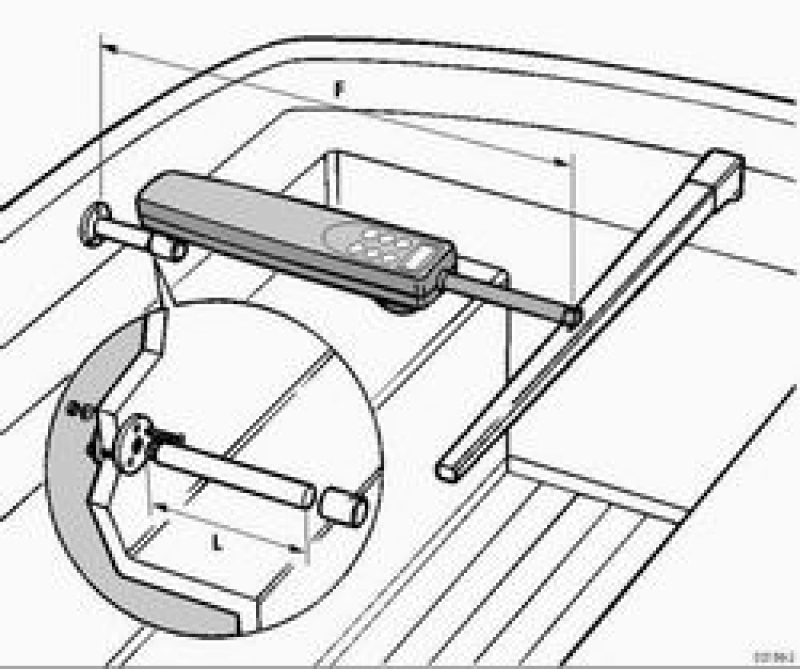 Raymarine D031 Süllrandhalterung Wandmontagearm