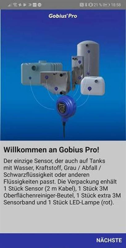 Philippi Gobius Pro1 - Bluetooth Tankgeber ohne Bohren für Android und iOS App