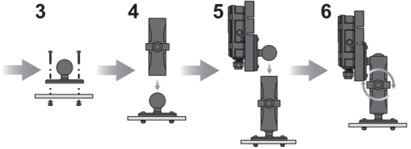 Raymarine RAM-Mount Halterung für FLIR MTMS (AX8) Kamera