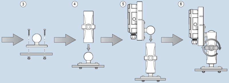 Raymarine RAM-Mount Halterung für FLIR MTMS (AX8) Kamera