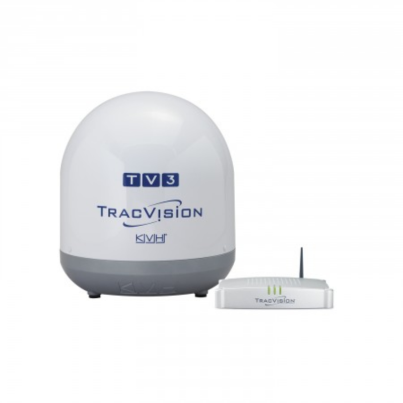 KVH TracVicion TV3 nachführende SAT-TV Antenne mit Dual LNB KVH TracVicion TV3 nachführende SAT-TV Antenne mit Dual LNB