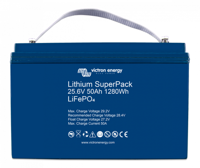Victron Lithium SuperPack 25,6V/50Ah (M8) Victron Lithium SuperPack 25,6V/50Ah (M8)