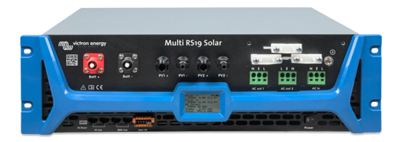 Victron Multi RS19 Solar 48/6000/100-450/100 – 48 V Wechselrichter/Ladegerät mit Dual-MPPT