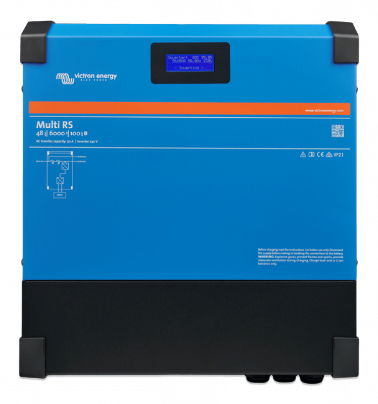 Victron Multi RS 48/6000/100-50 230V – 48 V Wechselrichter/Ladegerät 6000 VA