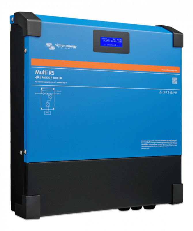 Victron Multi RS 48/6000/100-50 230V – 48 V Wechselrichter/Ladegerät 6000 VA