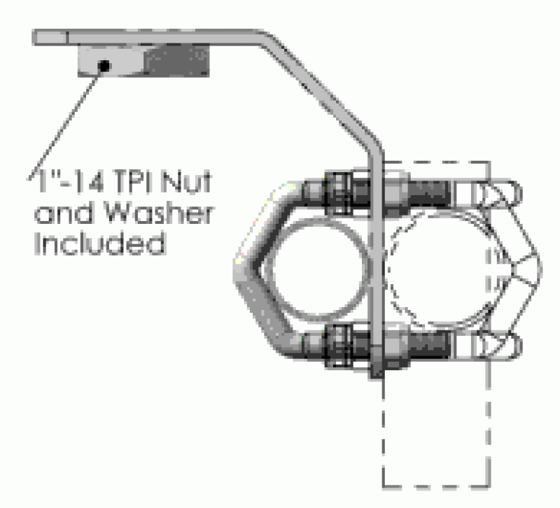 AC-Marine N157F - Universalhalterung für Antennen mit Innengewinde