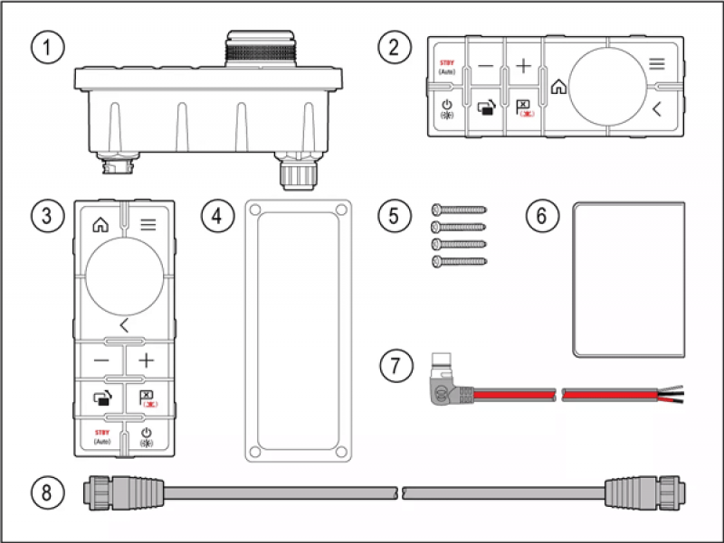 Raymarine RMK-10 Fernbedienungstastatur für Axiom und Multifunktionsdisplays (T70293)