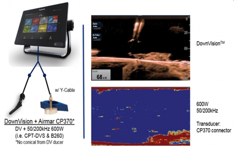Raymarine A80487 Y-Geberadapterkabel 9-Pin Gerät auf 9-Pin Geber & 8-Pin Geber