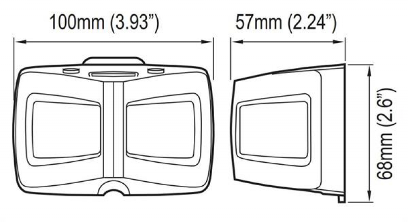 Raymarine TackTick T060 Micro Kompass-System, inkl. Halterung und Schutztasche