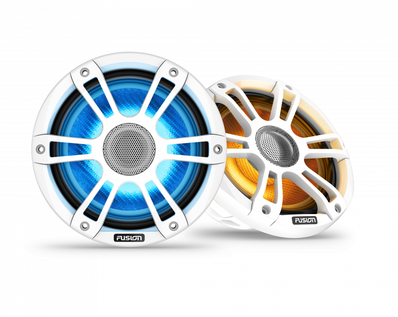 Fusion SG-FL773SPW 7,7" Marine Einbau-Lautsprecher 280W, mit LED CRGBW-Beleuchtung (1 Paar), Weißer Sportgrill Fusion SG-FL773SPW 7,7" Marine Einbau-Lautsprecher 280W, mit LED CRGBW-Beleuchtung (1 Paar), Weißer Sportgrill