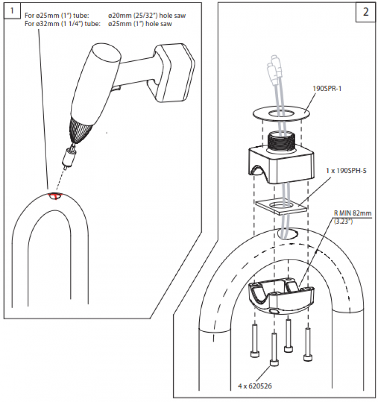 Scanstrut SPR-1I-RM Konsole Steuersäule für 1 Instrument Scanstrut SPR-1I-RM Konsole Steuersäule für 1 Instrument