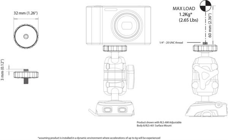 Scanstrut RL-511 Rokk Halterung für Action-Cam oder Fotoapparate Scanstrut RL-511 Rokk Halterung für Action-Cam oder Fotoapparate