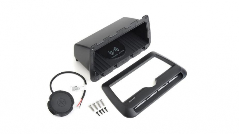 Scanstrut QI-Ladegerät 10W mit Smartphone-Ablagefach mit Wasserführung Scanstrut QI-Ladegerät 10W mit Smartphone-Ablagefach mit Wasserführung