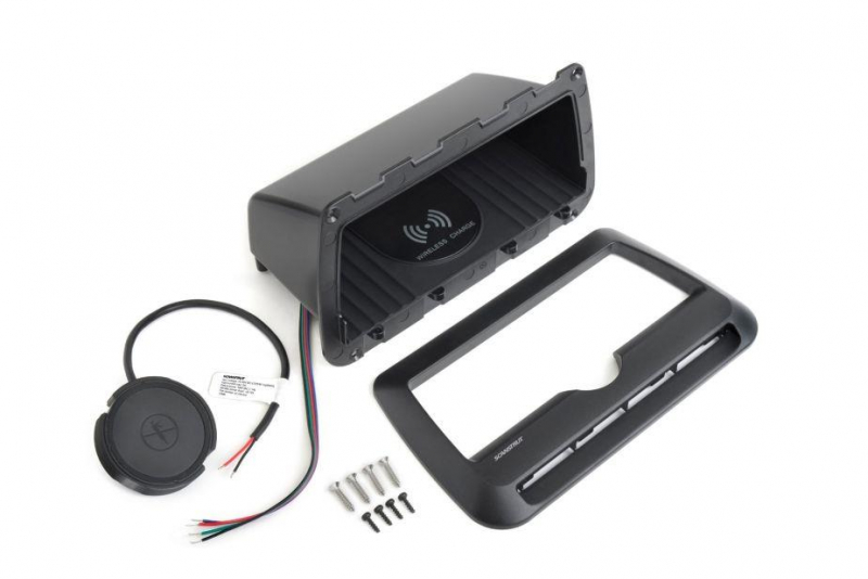 Scanstrut QI-Ladegerät 10W mit Smartphone-Ablagefach mit Wasserführung mit RGB-LED-Beleuchtung Scanstrut QI-Ladegerät 10W mit Smartphone-Ablagefach mit Wasserführung mit RGB-LED-Beleuchtung