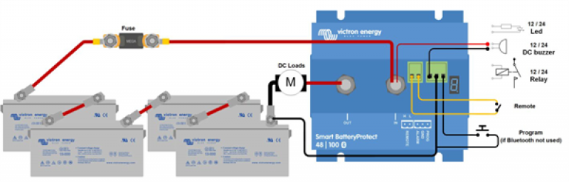 Victron Smart BatteryProtect 48V-100A+ Victron Smart BatteryProtect 48V-100A+