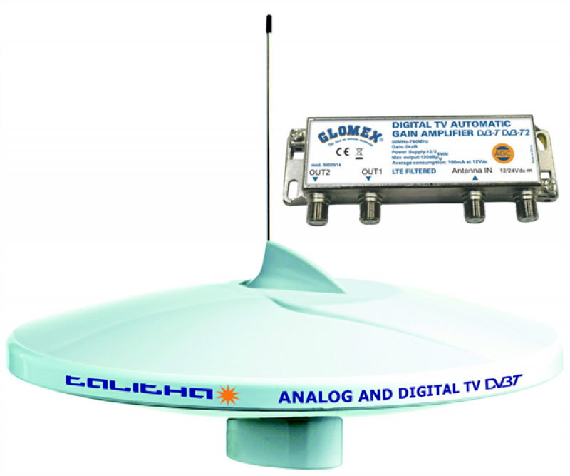Glomex V9125 AGCU/DAB20 - DVB-T2 TV/Radio/DAB-Antenne - Ferropilot (Berlin)  GmbH - Ferroberlin