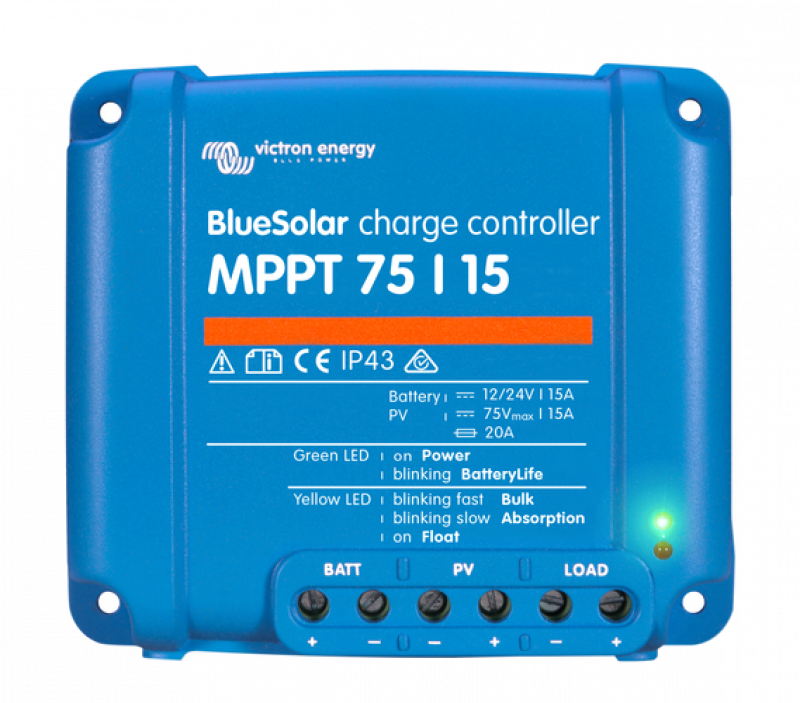 Victron Solar Laderegler BlueSolar MPPT 75/15 (12/24V-15A) ohne Bluetooth