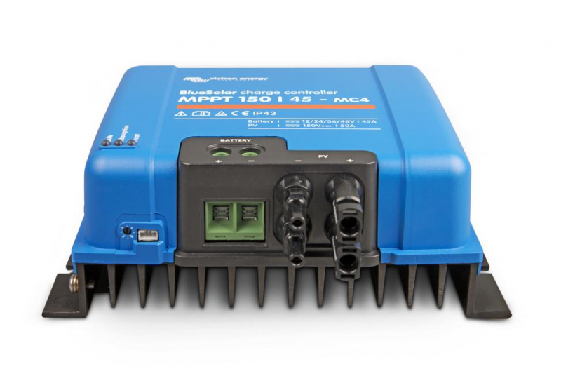Victron Solarladeregler BlueSolar MPPT 150/45-MC4 (12/24V/48V-45A) ohne Bluetooth Victron Solarladeregler BlueSolar MPPT 150/45-MC4 (12/24V/48V-45A) ohne Bluetooth
