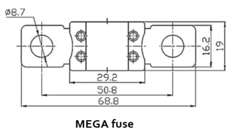 Victron MEGA-fuse 58V for 48V products (1 pcs) Victron MEGA-fuse 58V for 48V products (1 pcs)