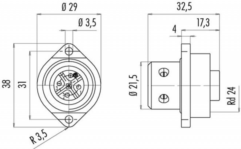 Philippi Binder-Serie 692 Stecker 4-polig