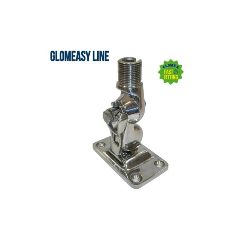 Glomex RA107SSFME Aufbaufuß, Edelstahl 4-Wege