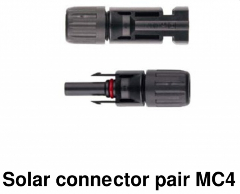 Victron Solar Stecker Paar MC4, 1x Male/1x Female