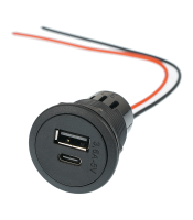 Philippi Power USB Einbau-Doppel-Ladesteckdose (USB C/A)