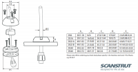Scanstrut DS6-P Decksdurchführung Kunststoff 2-6mm Kabel