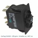 Carling CA1013 LED grün - Schalter on/off/on