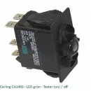 Carling CA1403 LED grün - Taster (on)/off