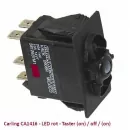 Carling CA1416 LED rot - Taster (on)/off/(on)
