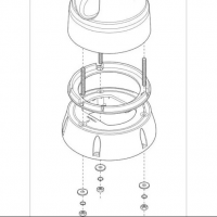 Raymarine A80509 M100/M200 Top Down Riser