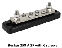 Victron Busbar 250A 2P with 6 screws +cover